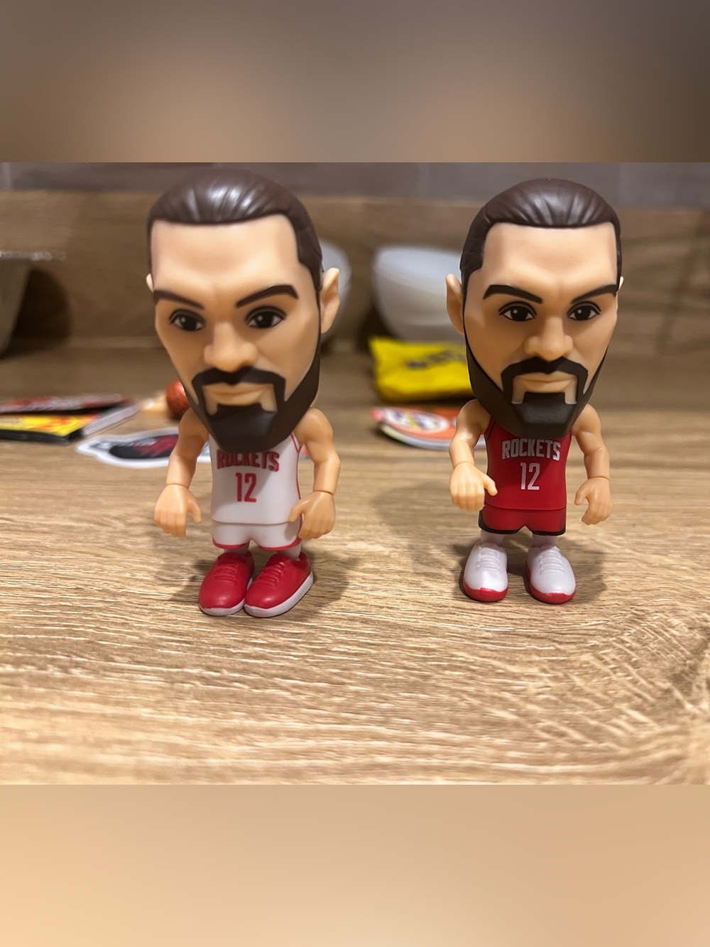 Basketball Player Collectible Figure - Red and White Jersey
